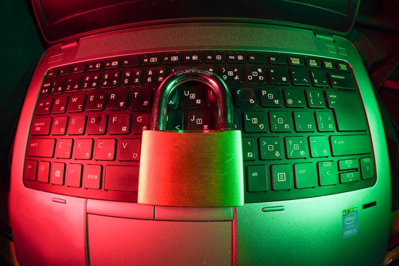 A padlock on a computer keyboard — symbolizing the data protection every Florida business needs when deploying AI tools
