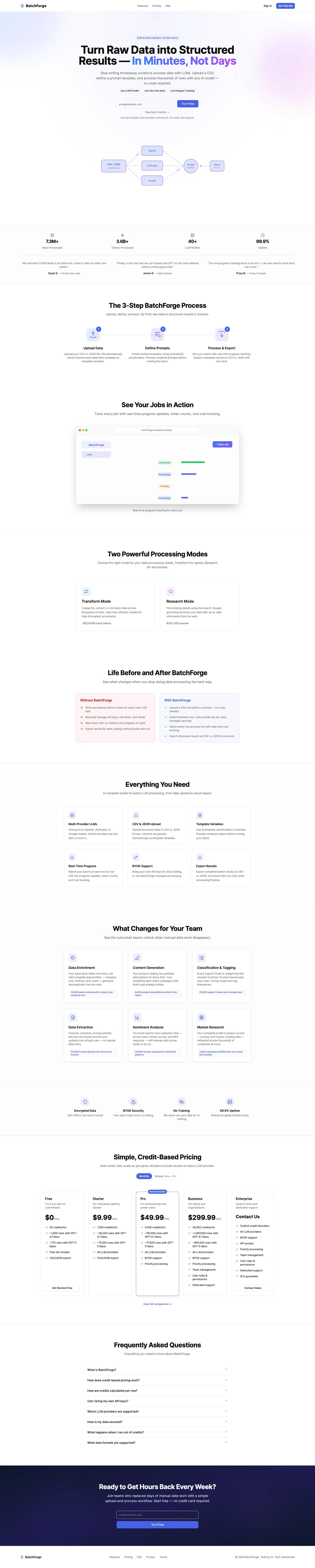 BatchForge website preview