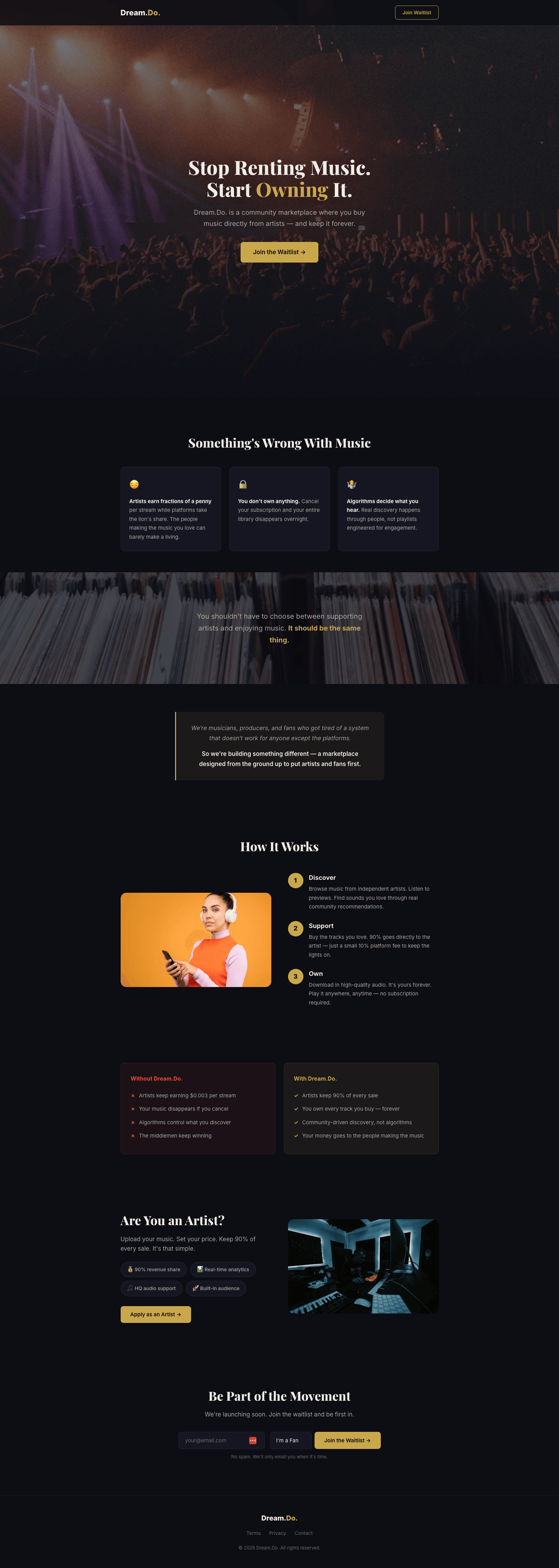 Dream.Do website preview