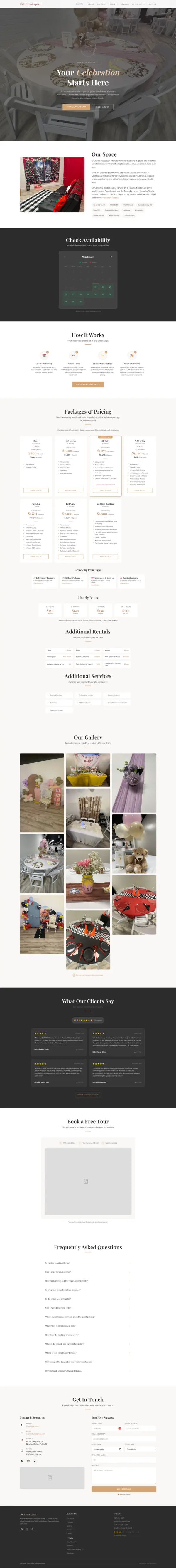 LSC Event Space website preview