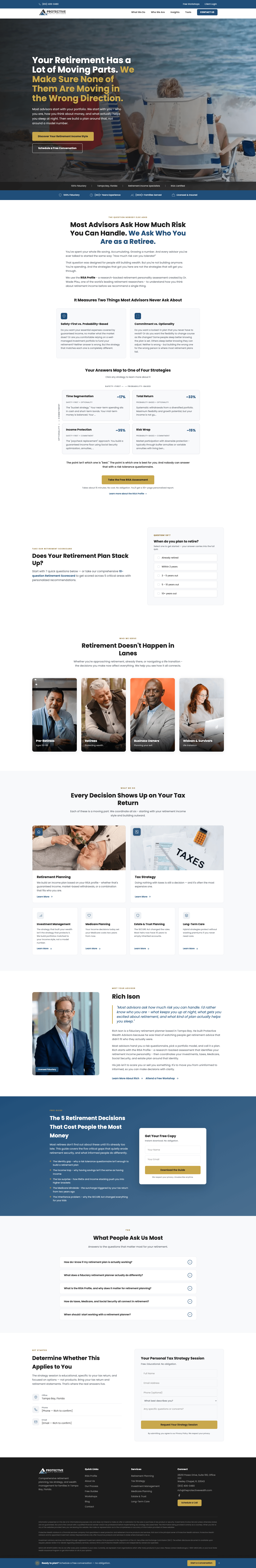 Protective Wealth Advisors website preview
