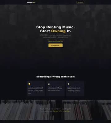 DREAM.DO. website preview